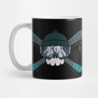 Ski crew Jolly Roger pirate flag (no caption) Mug